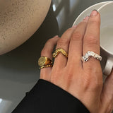 Scoria Band Ring 18K Gold Plated · 2 mm