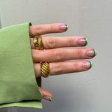 Classic Twist Dome Ring 18K Gold Plated