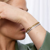 Figaro Bracelet 18K Gold Plated 5 mm