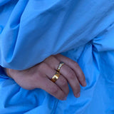 Classic Band Ring, 18K Gold Plated, 8 mm