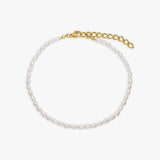 Classic Pearl Anklet, 3 mm