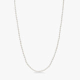 Classic Pearl Necklace, 3 mm