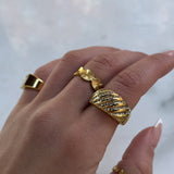 Sun Kiss Eternity Ring 18K Gold Plated · 7 mm