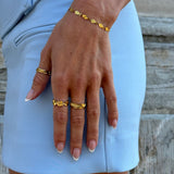 Sun Kiss Eternity Ring 18K Gold Plated · 7 mm