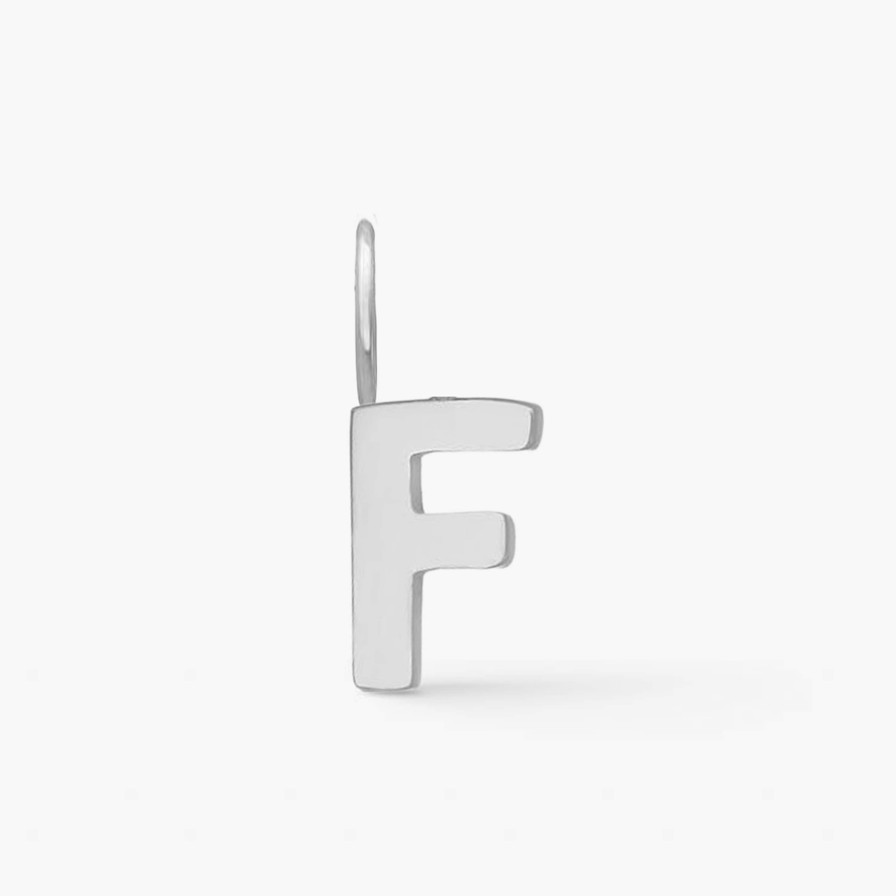 Classic Letter Pendant Silver Plated
