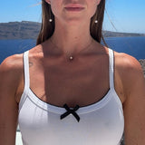 Floating Crystal Jewelry Set 18K Gold Plated