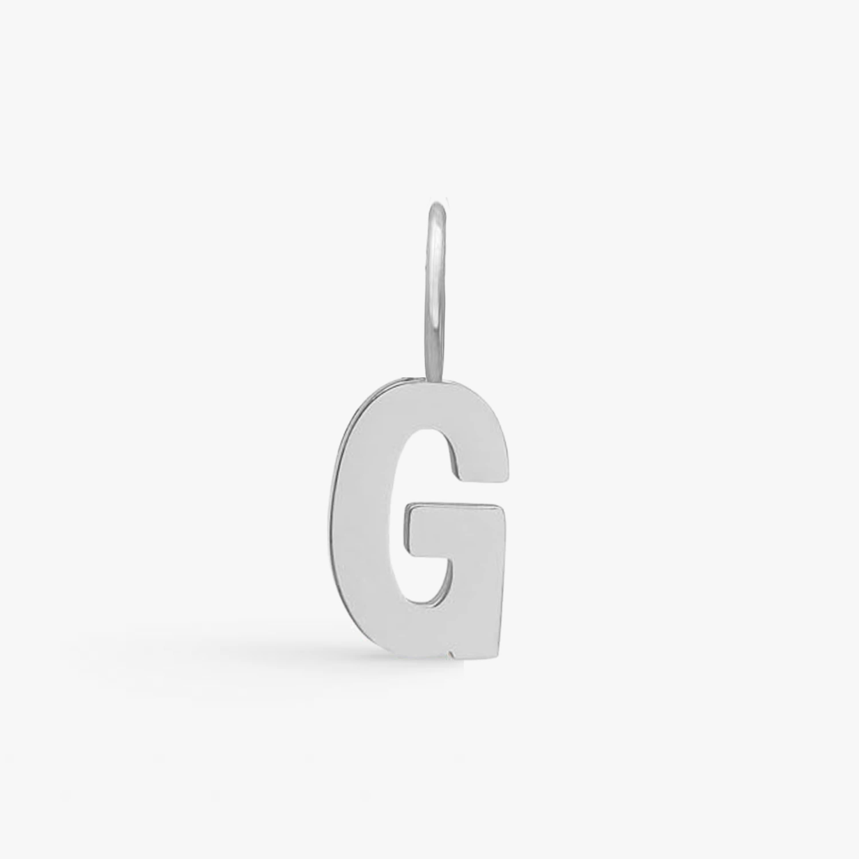 Classic Letter Pendant Silver Plated