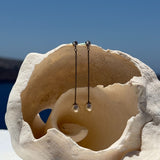 Crystal Pearl Drop Earrings, 925 Silver