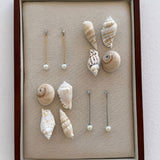 Crystal Pearl Drop Earrings, 18K Gold Plated