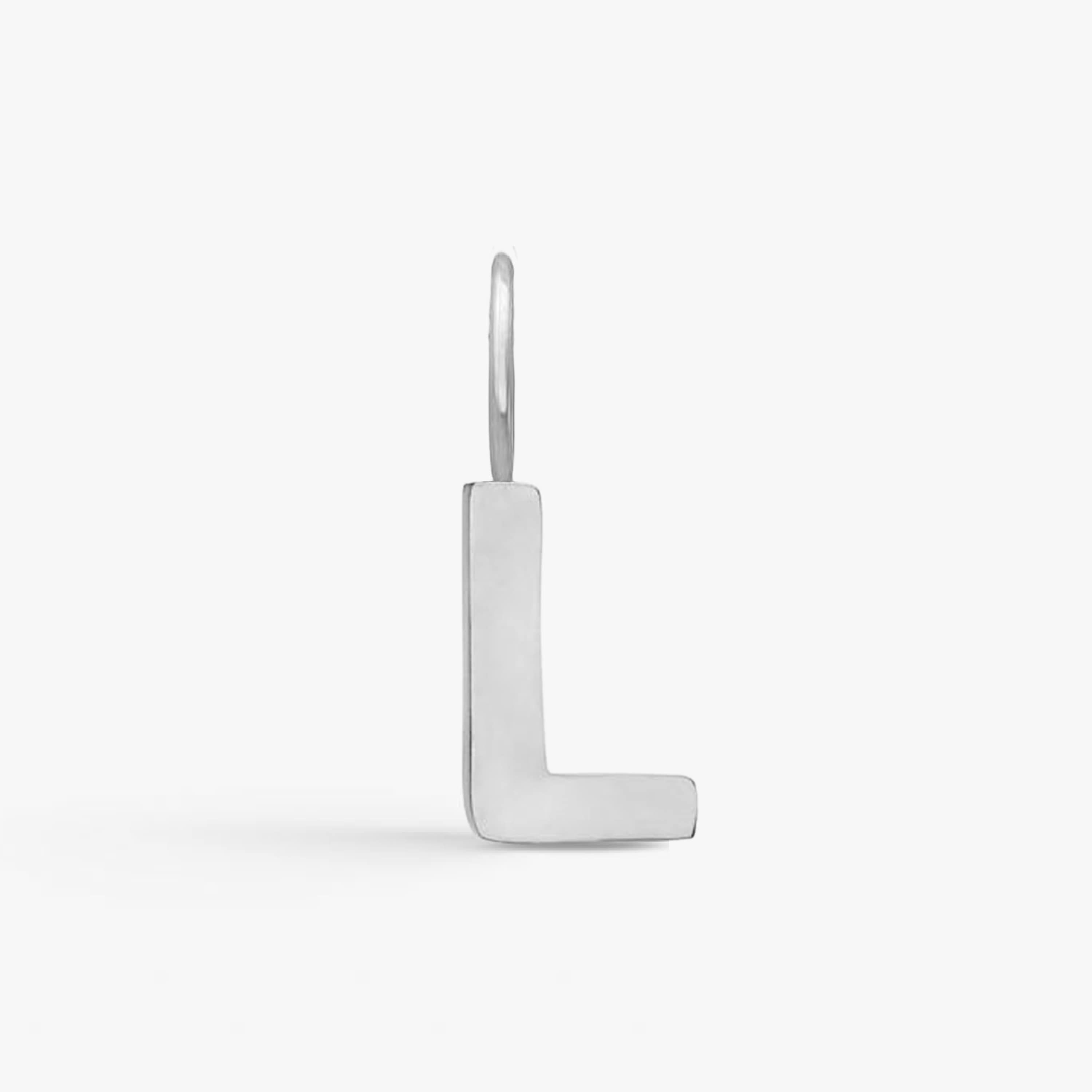 Classic Letter Pendant Silver Plated