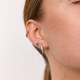 Classic Letter Stud Earrings 925 Silver Mini