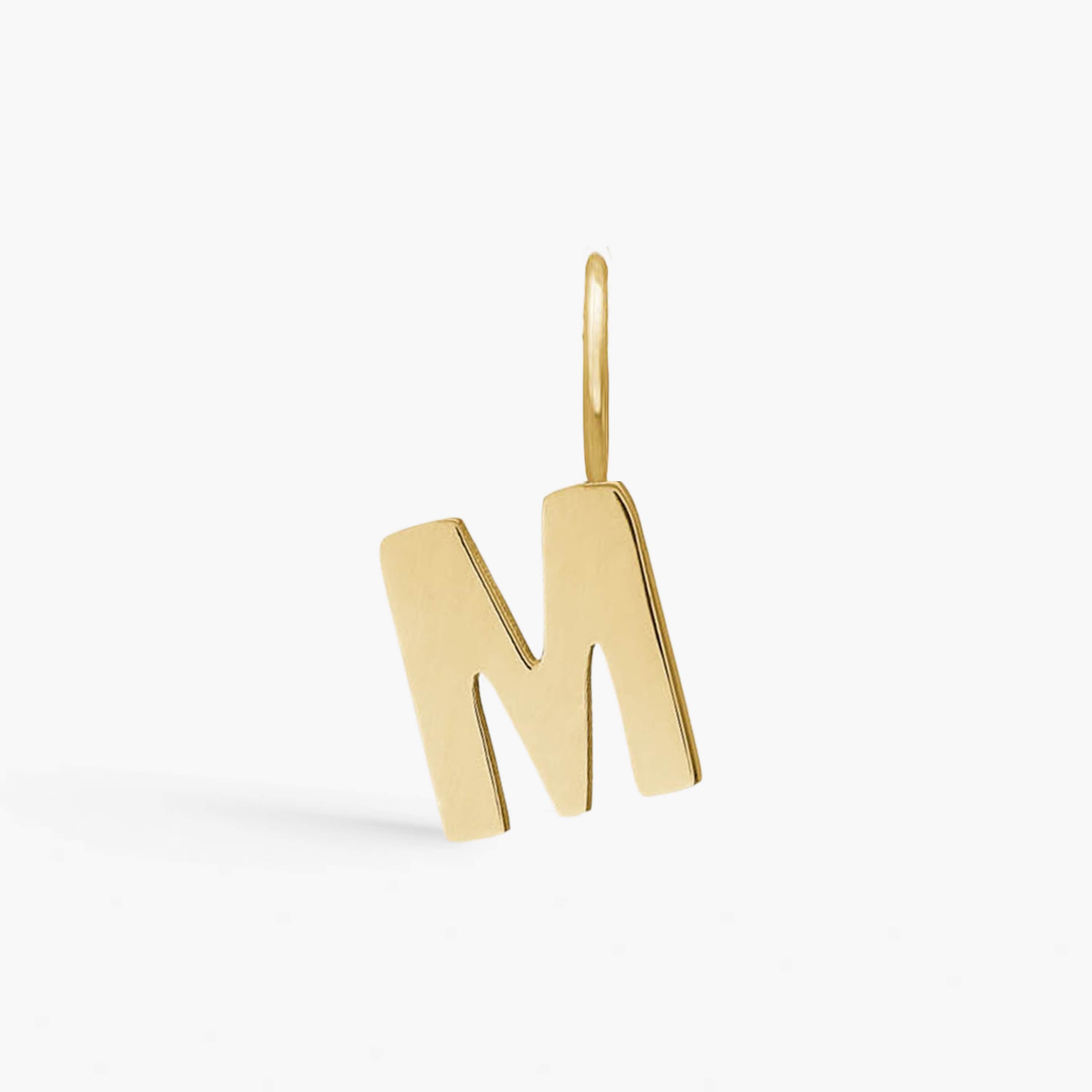 Classic Letter Pendant 18K Gold Plated