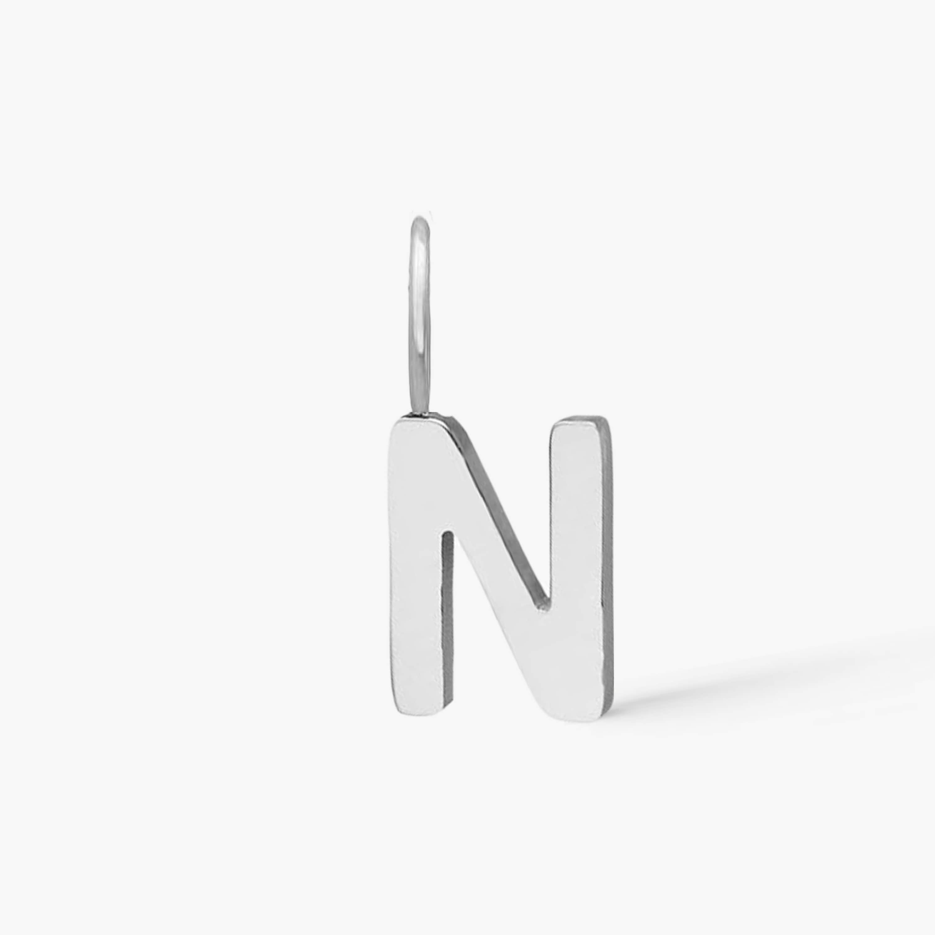 Classic Letter Pendant Silver Plated