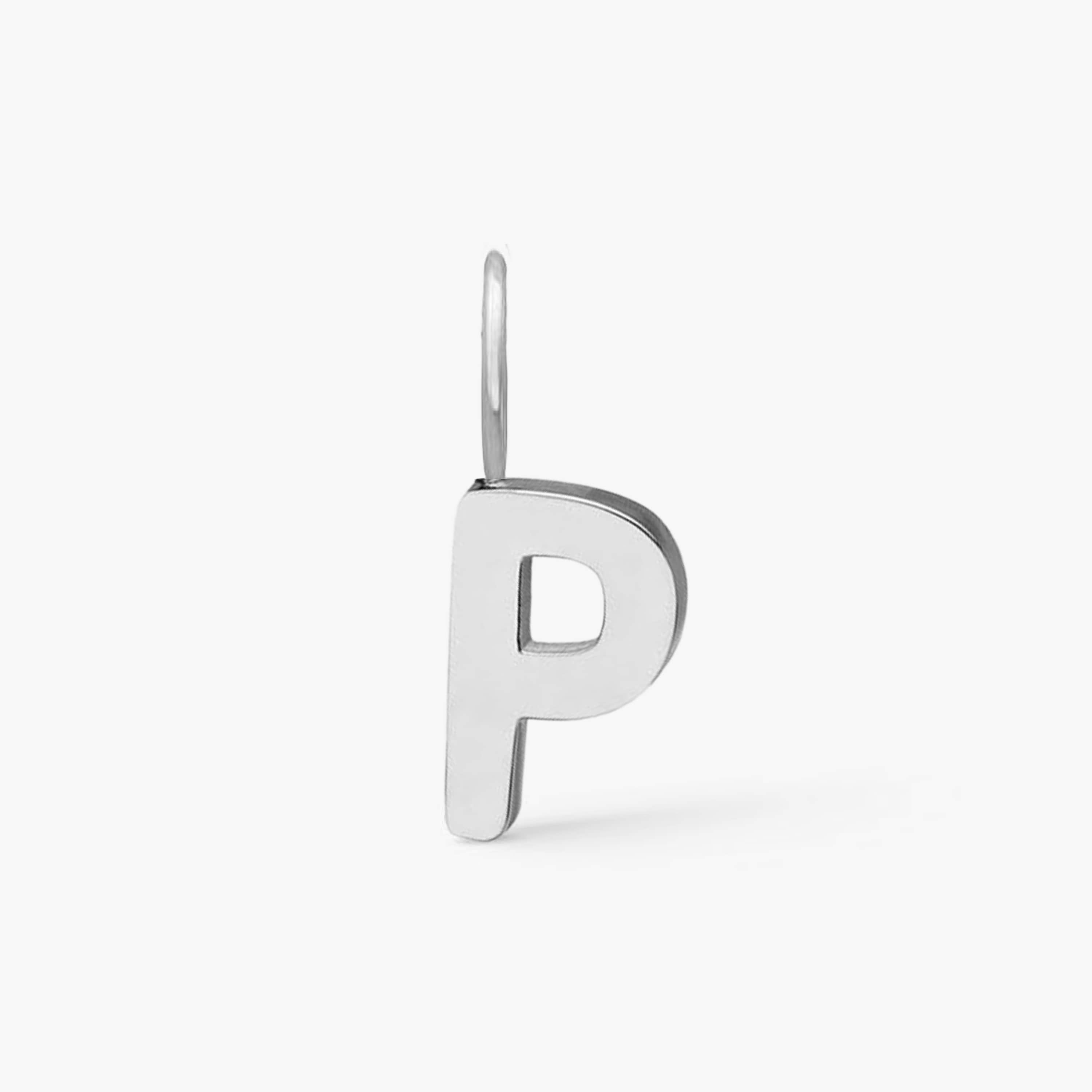 Classic Letter Pendant Silver Plated