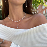 Classic Pearl Pendant, 925 Silver, 5 mm