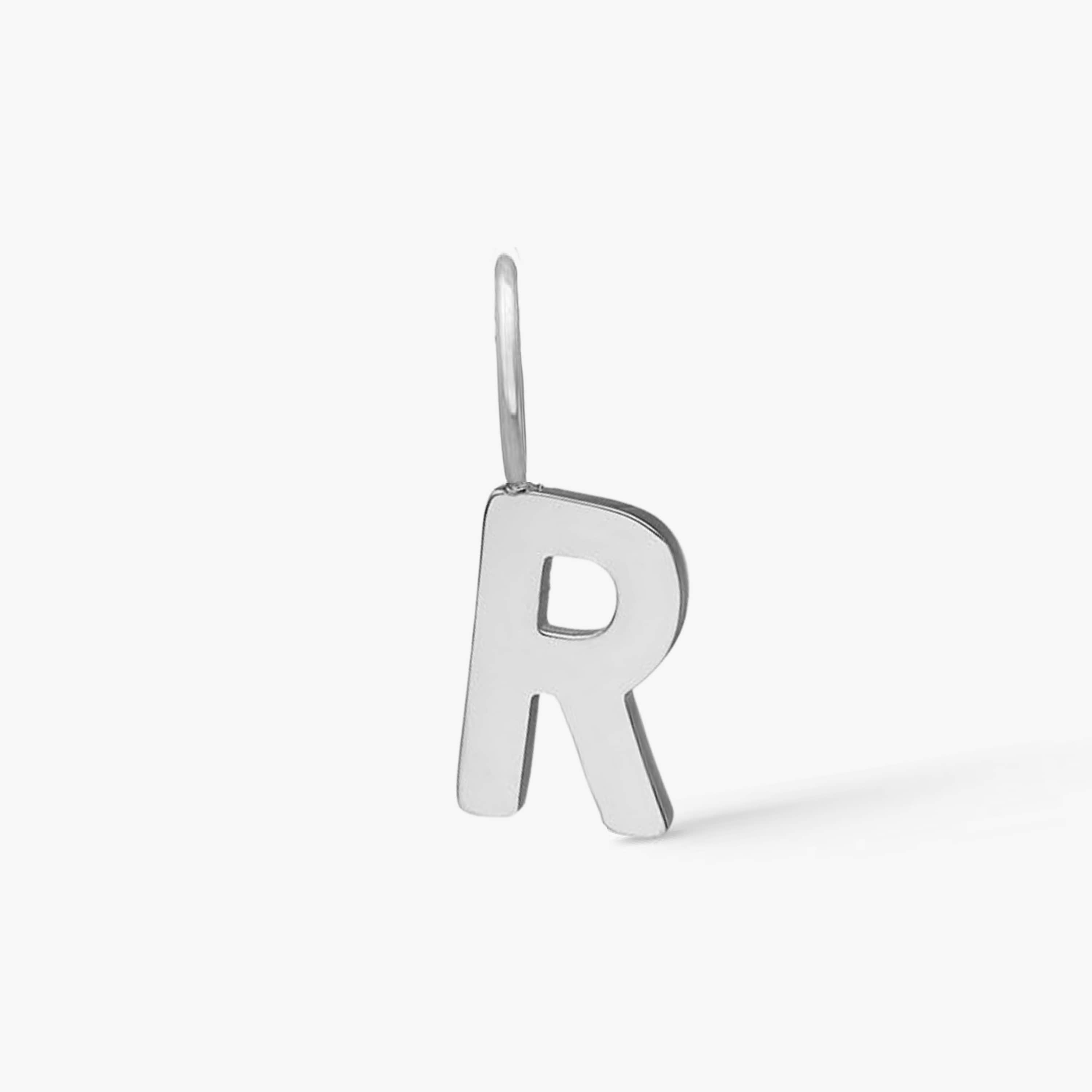 Classic Letter Pendant Silver Plated