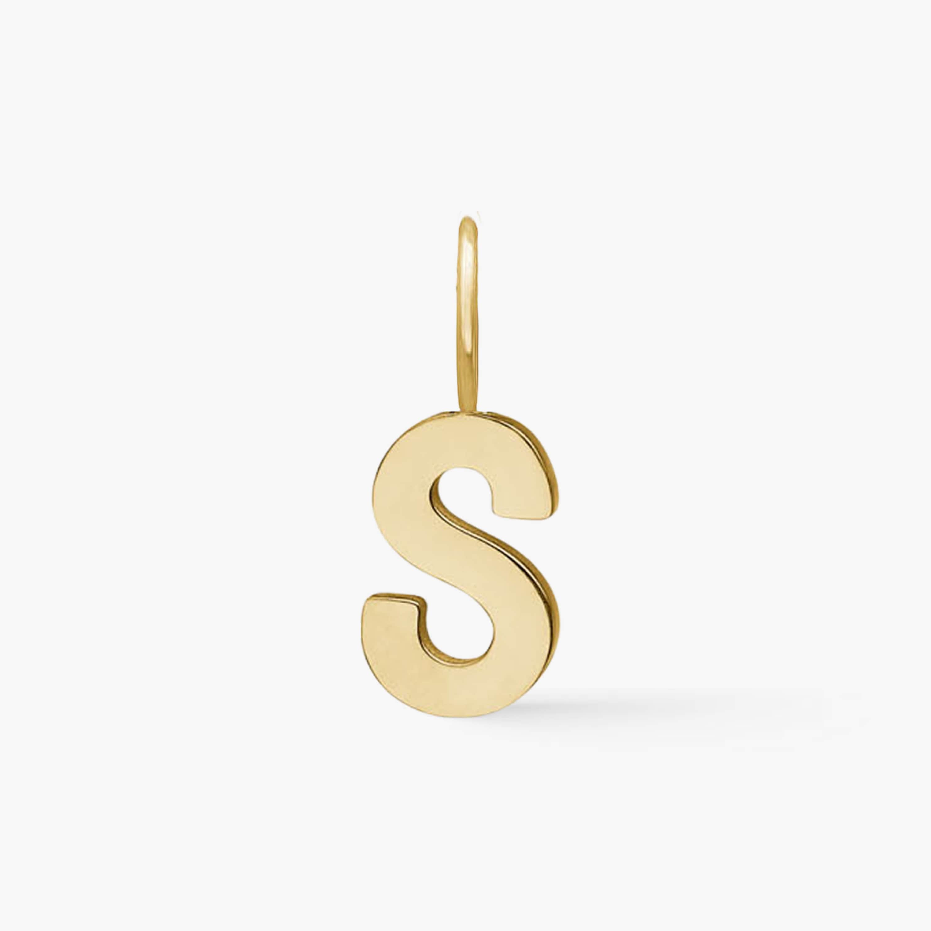 Classic Letter Pendant 18K Gold Plated
