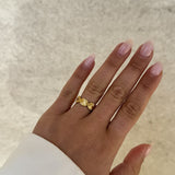 Sun Kiss Eternity Ring 18K Gold Plated · 7 mm