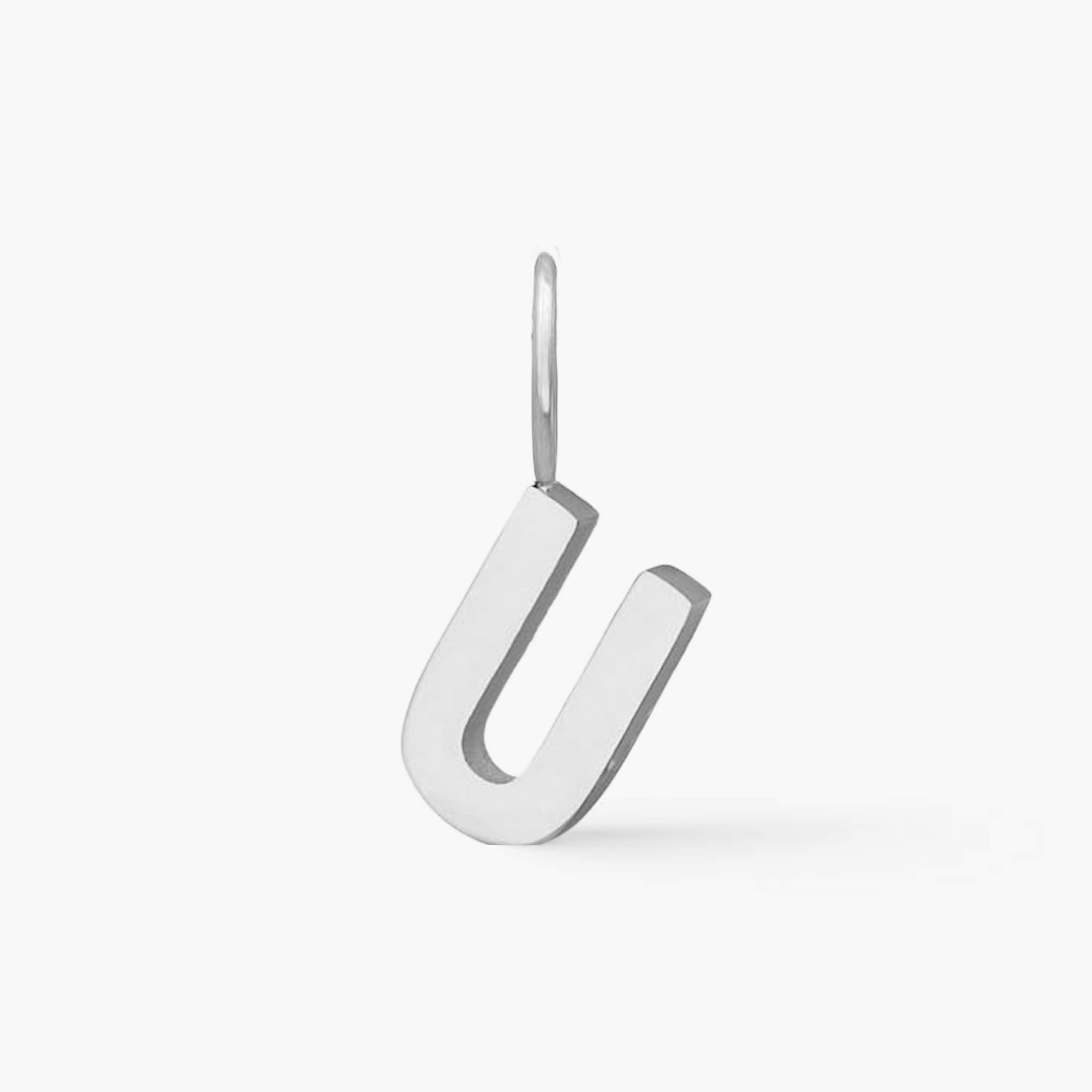 Classic Letter Pendant Silver Plated