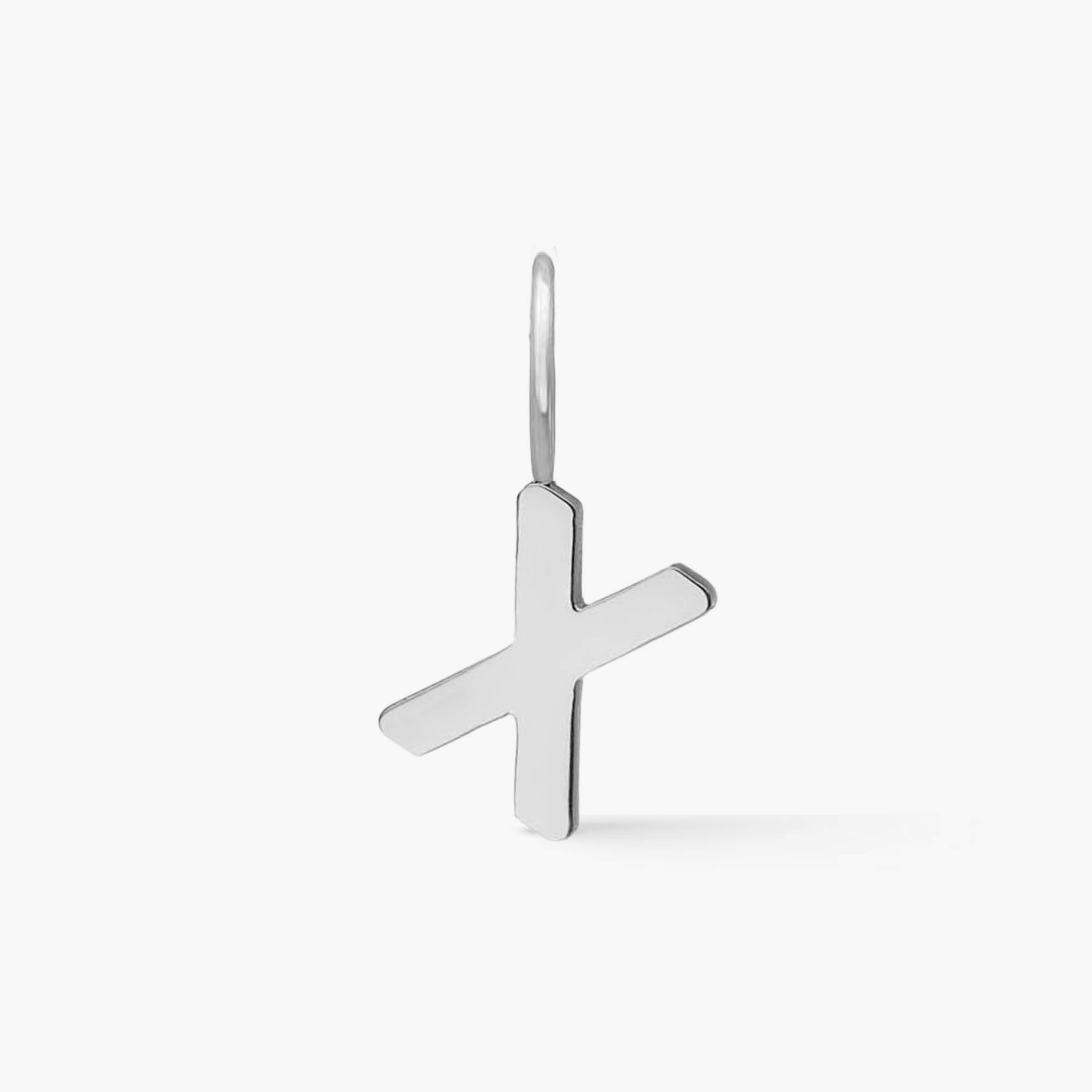 Classic Letter Pendant Silver Plated