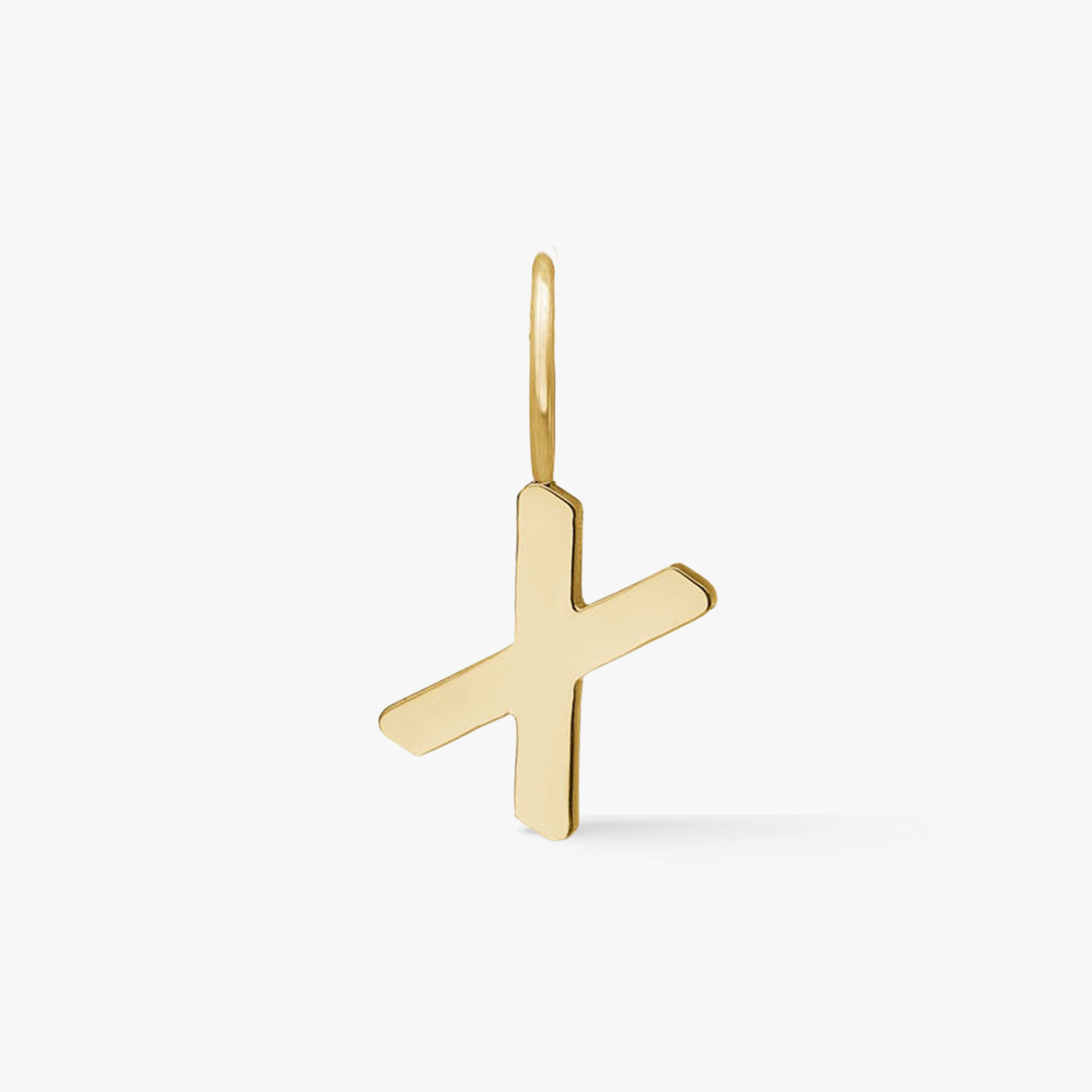 Classic Letter Pendant 18K Gold Plated
