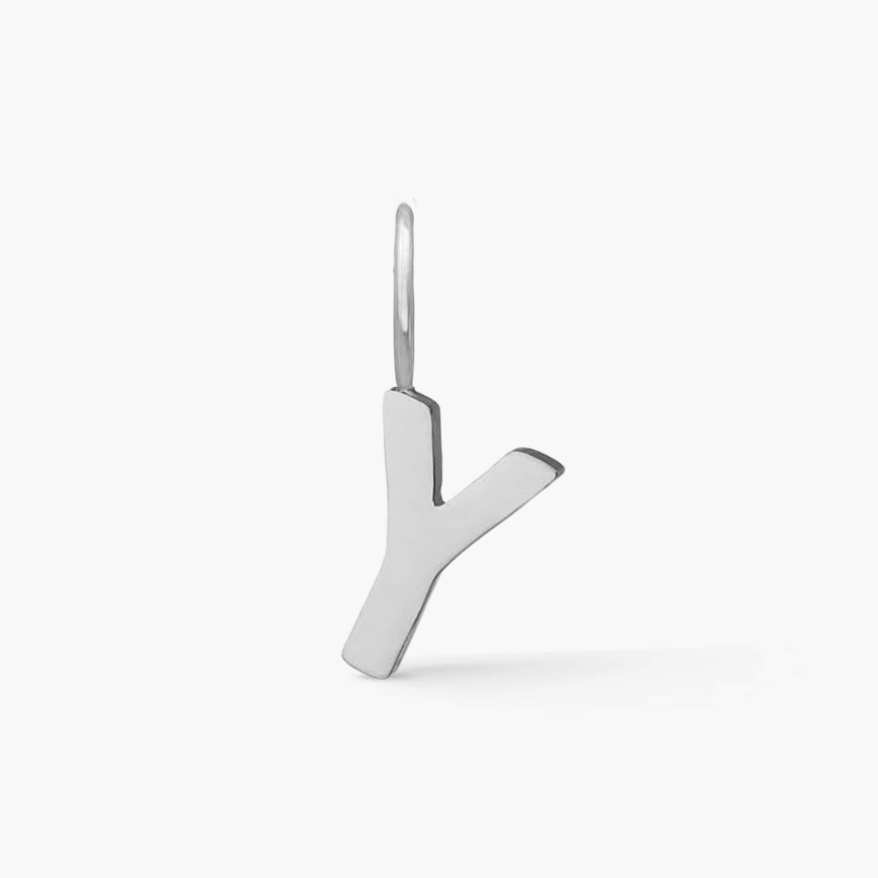 Classic Letter Pendant Silver Plated